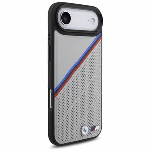 BMW M trispalvis metalinis logotipas magnetinis dėklas telefonui iPhone 17 Air - pilkas