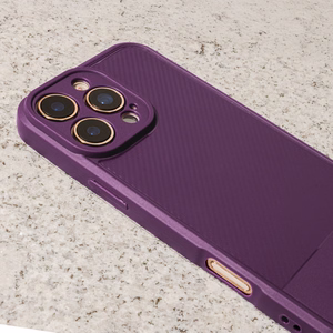 Simple Carbon dėklas telefonui iPhone 17 Pro Max 6,9" violetinis
