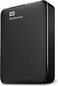 WD Elements Portable USB-C 4TB išorinis kietasis diskas, juodas