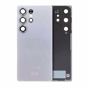 Задняя крышка для Samsung S938 S25 Ultra / Titanium White Silver / (с линзой камеры) OEM