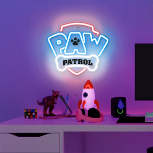 Pakabinamas Paw Patrol LED neoninis šviestuvas ant organinio stiklo – logotipas OW-130146
