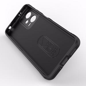 Magic Shield dėklas telefonui Xiaomi Redmi Note 12 5G / Poco X5 5G lankstus šarvuotas dėklas juoda