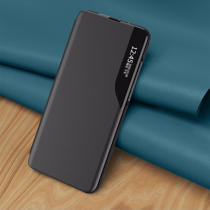Eco Leather View dėklas su atverčiamu dangteliu ir stovo funkcija Samsung Galaxy S22 + (S22 Plus) mėlynas