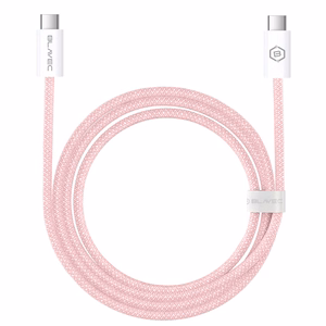 Blavec Кабель Candy плетёный - Type C to Type C - PD 60W 3A 3 метра Apple CarPlay/Android Auto (CCA-CC3P30) розовый