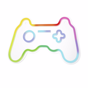 Neoninė LED RGB dekoracija GAMEPAD FLRNE04 + nuotolinio valdymo pultas Forever Light