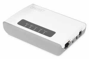 Digitus DN-13024 belaidis daugiafunkcis tinklo serveris su 2 USB 2.0 prievadais, 300 Mb/s