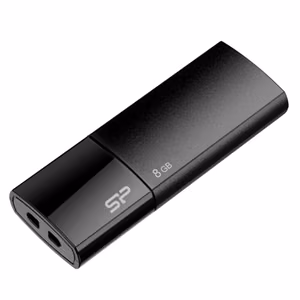 Silicon Power Ultima U05 SP008GBUF2U05V1K – 8 GB USB-A atmintinė, juoda