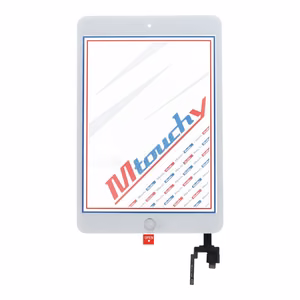 MUSTTBY jutiklinis ekranas + galinis lipdukas + Home skirtas iPAD Mini 3 (baltas)