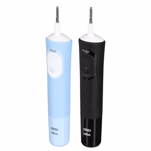 Oral-B Vitality Pro Duo – rechargeable electric toothbrush, 2 brush heads, 3 cleaning modes, black/blue/white