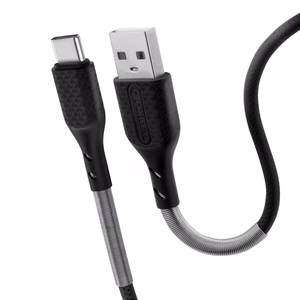 Кабель USB A to USB C Forcell F-Energy QC4.0 5A 60W Carbon 1 m CB-02A чёрный