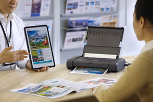 Canon MAXIFY BX110 – portable colour inkjet printer with battery, A4, black