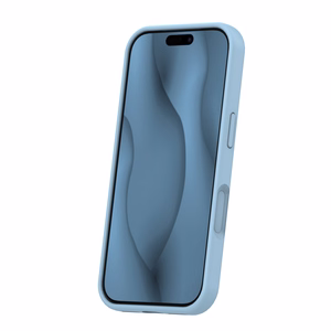 Силиконовый тонкий Mag чехол для iPhone 17 Pro 6,3" голубой