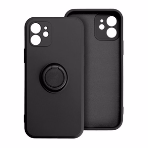 Silikoninis žiedinis dėklas telefonui XIAOMI Redmi Note 13 Pro 5G - juodas
