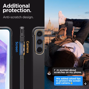 Spigen Rugged Armor case for Samsung Galaxy A55 5G, matte black