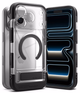 Ringke UX Magnetic dėklas iPhone 18 Pro / 17 Pro, skaidrus