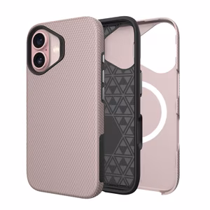 Dėklas Perfectionists Triangle Mag Case Apple iPhone 13/14 rožinio aukso