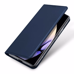 Dux Ducis Skin Pro dėklas Realme 10 Pro lankstus dangtelis kortų piniginė stovas - mėlynas