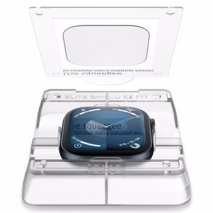 Spigen Elite Shield "EZ FIT" Гибридное стекло 2-PACK для Apple Watch 10 (46MM) - прозрачный