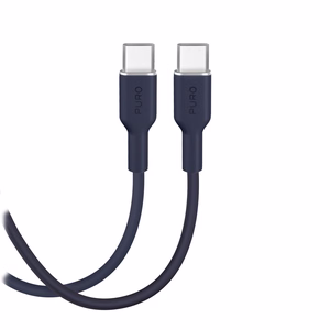 Кабель Puro ICON USB-C — USB-C 1.5м тёмно-синий