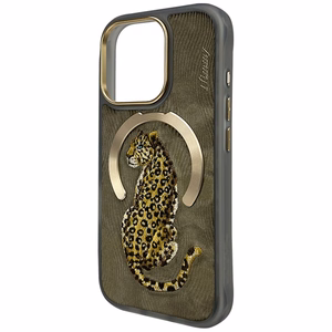 Nimmy Magnetinis Fantasy Animal MagSafe dėklas iPhone 16 Pro Max - auksinis