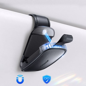 Держатель Joyroom JR-ZS511 для солнцезащитного козырька с магнитным зажимом, чёрный
