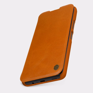 Nillkin Qin dėklas atverčiamas dėklas Xiaomi Redmi Note 11T 5G / 11S 5G / 11 5G (Kinija) / Poco M4 Pro 5G - juodas