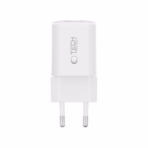 Tech-Protect NCM33W 2 jungčių PD33W/QC3.0 sieninis įkroviklis - baltas