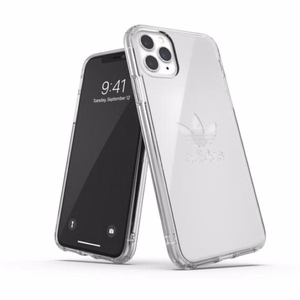Adidas OR PC dėklas Didelis logotipas iPhone 11 Pro Max - permatomas
