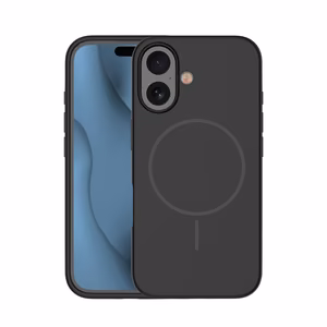 Silicone Thin Mag dėklas iPhone 16 Pro Max 6,9" juodas