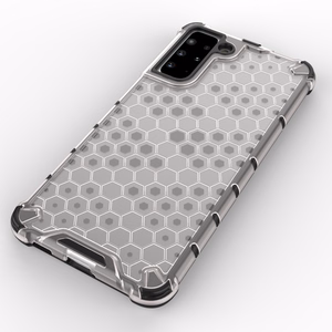 Honeycomb dėklas telefonui šarvuotas dėklas su TPU buferiu Samsung Galaxy S21+ 5G mėlynas