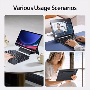 DUX DUCIS dėklas DK sulankstomas su belaidžiu klaviatūra SAMSUNG Tab S9/S9FE/S10FE juodas