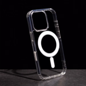 Anti Shock 1,5 mm Mag dėklas iPhone 16 Pro Max 6,9" skaidrus, didelė kameros anga