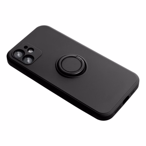 Silikoninis žiedinis dėklas telefonui XIAOMI Redmi Note 13 Pro 5G - juodas