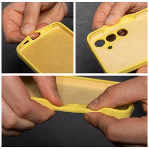 Dėklas SILICONE 2mm for SAMSUNG A57 5G citrininė