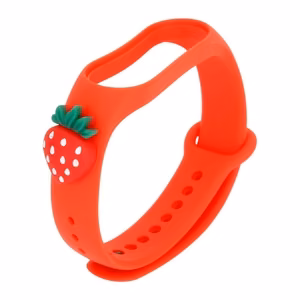 Vaikiškas dirželis Smart Band M5/M6/M7 raudona braškė