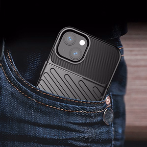 Thunder Case гибкий прочный защищённый TPU чехол для iPhone 13 mini синий