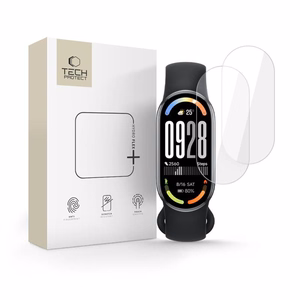 Tech-Protect Gydro Flex+ hidrogelio plėvelė 2 vnt. rinkinys Xiaomi Smart Band 8 / 9 / 10 / NFC - permatoma
