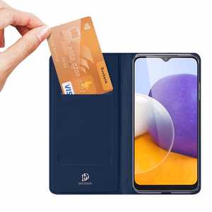 Dux Ducis Skin Pro чехол-книжка для Samsung Galaxy A22 4G синий