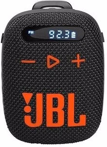 Belaidis garsiakalbis JBL Wind 3 su vairo laikikliu juodas ir oranžinis
