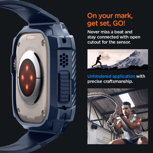 Spigen Rugged Armor Pro Case for Apple Watch Ultra 1 / 2 (49mm) - Navy Blue