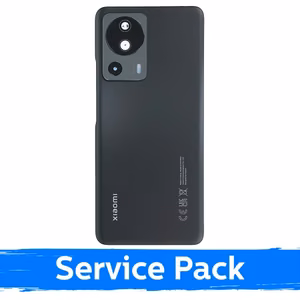 Задняя крышка совместимая с Xiaomi 13 Lite чёрная (Service Pack)