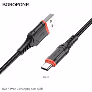 Кабель USB Hoco "BX67" чёрный "Type-C" 100cm