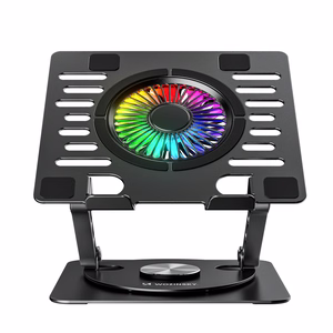 Wozinsky WDCX-X16-AS CoolBase RGB 360° Aušinimo Stovas Nešiojamajam Kompiuteriui ir Planšetei - Juodas