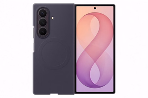 Силиконовый магнитный чехол Samsung Galaxy Z Fold8 Ultra с 2 антибликовыми плёнками, фиолетового оттенка
