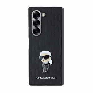 Чехол Karl Lagerfeld Saffiano Ikonik Pin для Samsung Galaxy Z Fold 6 - чёрный