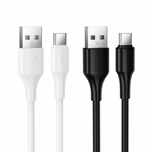 Кабель USB A to USB C Hoco 3A 1 m X120 черный