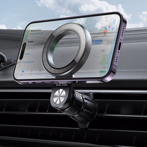 Blavec Automobilio laikiklis BH-03 magnetinis žiedas prie oro angos (BH03-MAVRB) juodas