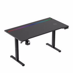 Elektrinis žaidimų stalas Huzaro Hero 8.7 RGB, juodos spalvos