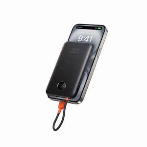 Powerbank Veger 10000 mAh with built-in cable USB C QC3.0 PD 2A 22,5W K1C W1189 black