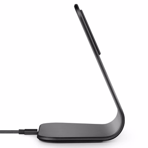 XVIDA Fast Charging belaidžio įkrovimo stovas stalui su Samsung Quick Charge 2.0, juodas